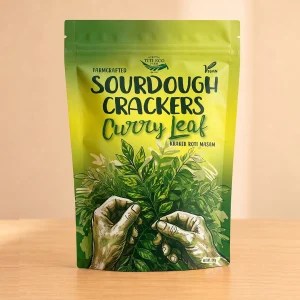 Organic Sourdough Cracker (Curry Leaf) 有机酸酵饼干